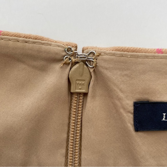 Lands End A-line skirt with wide waistband, wool blend plaid pattern, lined - Picture 7 of 11